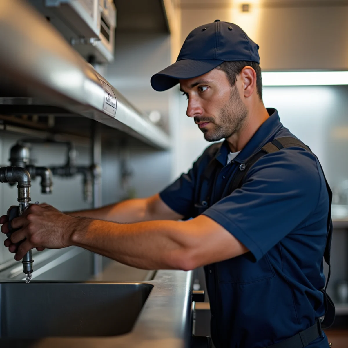 Restaurant kitchen plumbing service in Sacramento